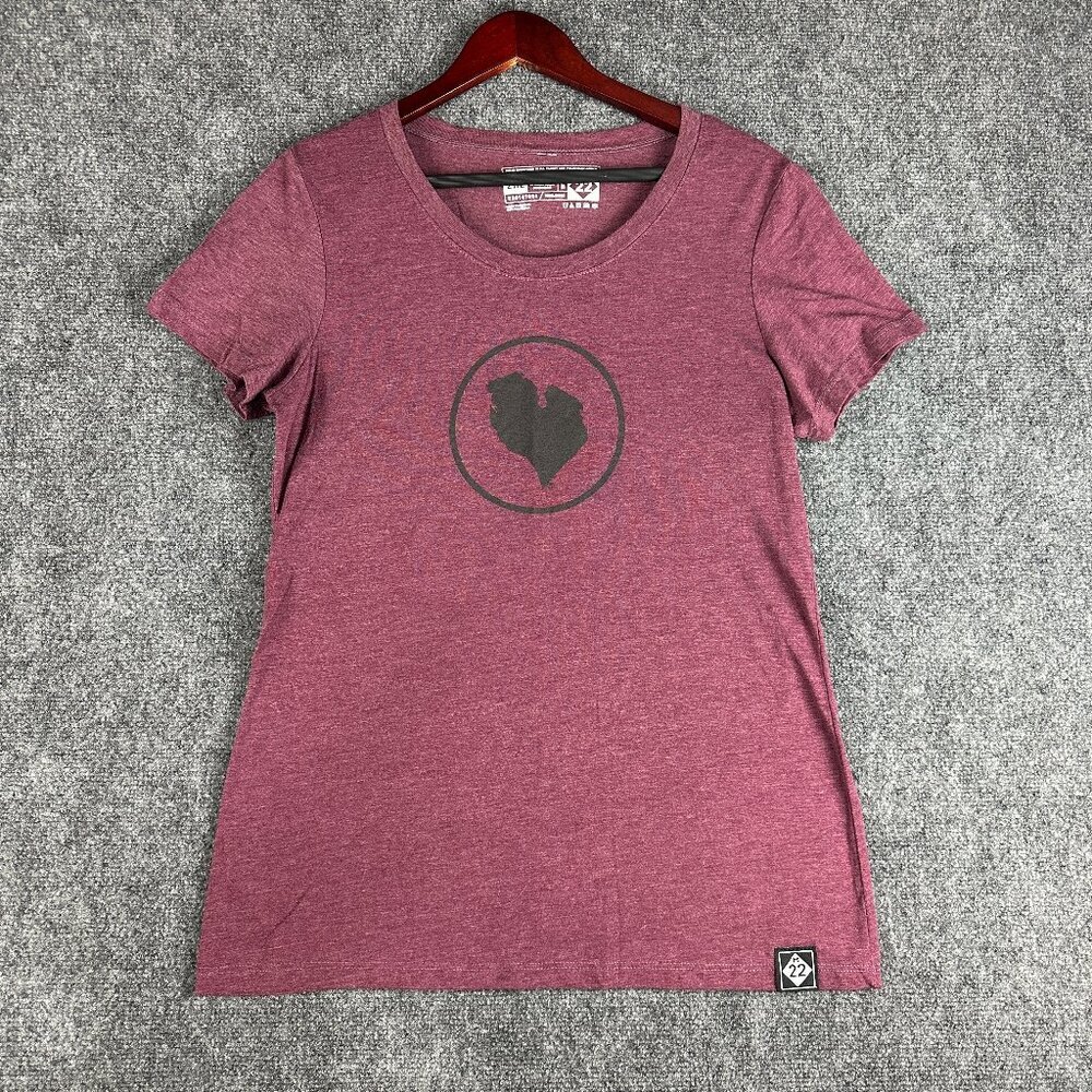 M22 Women's Short Sleeve Tee in Heathered Pink Michigan 2xl